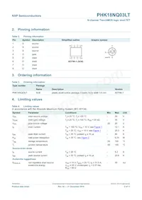 PHK18NQ03LT Datasheet Page 2
