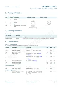 PSMN102-200Y Datasheet Page 2