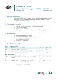 PSMN4R1-60YLX Datasheet Copertura