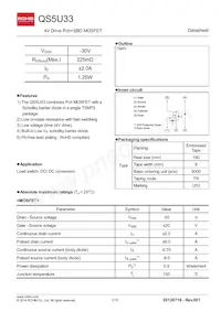 QS5U33TR Datasheet Copertura