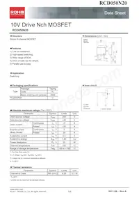 RCD050N20TL Datasheet Cover