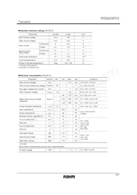 RSQ025P03TR Datasheet Page 2