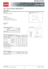 RXH125N03TB1 Datasheet Cover