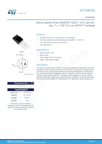 SCT10N120 Datasheet Cover
