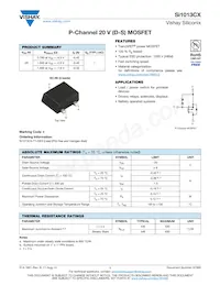 SI1013CX-T1-GE3 Datasheet Cover