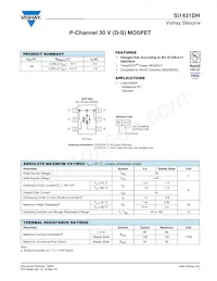 SI1431DH-T1-GE3 Datasheet Cover