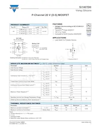 SI1467DH-T1-E3 Datasheet Cover