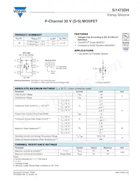 SI1473DH-T1-GE3 Datasheet Cover