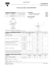 SI2309CDS-T1-E3 Datasheet Cover