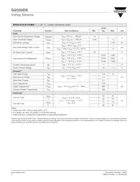 SI2333DS-T1-GE3 Datasheet Page 2