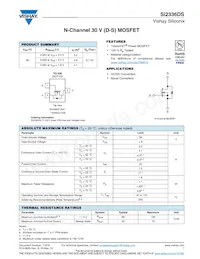 SI2336DS-T1-GE3 Datasheet Cover
