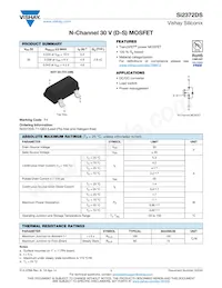 SI2372DS-T1-GE3 Datasheet Cover