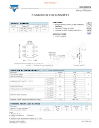 SI3438DV-T1-GE3 Datasheet Cover