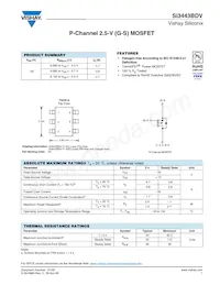 SI3443BDV-T1-GE3 Datasheet Cover