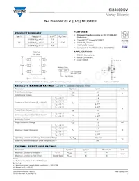 SI3460DDV-T1-GE3 Datasheet Cover