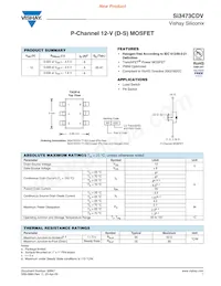 SI3473CDV-T1-E3 Datasheet Cover