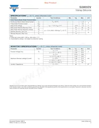 SI3805DV-T1-E3 Datasheet Page 3