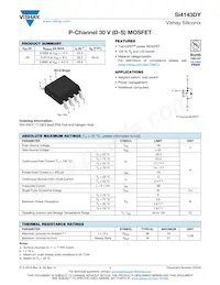 SI4143DY-T1-GE3 Datasheet Cover