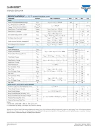 SI4401DDY-T1-GE3 Datasheet Page 2