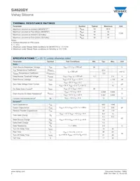SI4620DY-T1-E3 Datasheet Page 2