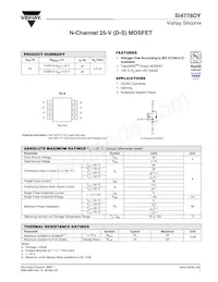 SI4778DY-T1-GE3 Datasheet Cover