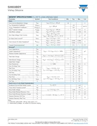 SI4833BDY-T1-GE3 Datasheet Page 2