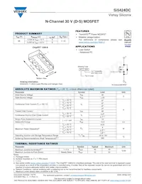 SI5424DC-T1-GE3 Datasheet Cover