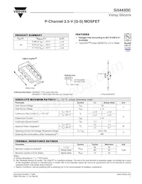 SI5443DC-T1-GE3 Datasheet Cover