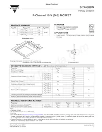SI7405BDN-T1-E3 Datasheet Cover