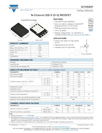 SI7450DP-T1-E3 Datasheet Cover