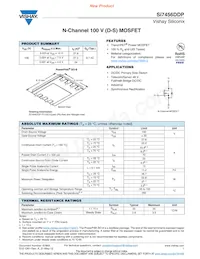 SI7456DDP-T1-GE3 Datasheet Cover