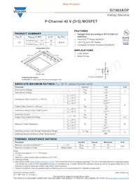 SI7463ADP-T1-GE3 Datasheet Cover