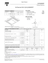 SI7634BDP-T1-E3 Datasheet Cover
