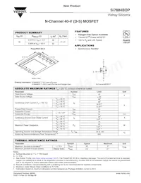 SI7884BDP-T1-E3 Datasheet Cover
