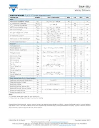 SIA415DJ-T1-GE3 Datasheet Page 2