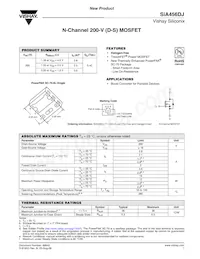 SIA456DJ-T1-GE3 Datasheet Cover