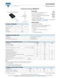 SIHA25N50E-E3 Datasheet Copertura