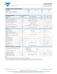 SIHD3N50DT4-GE3 Datasheet Page 2