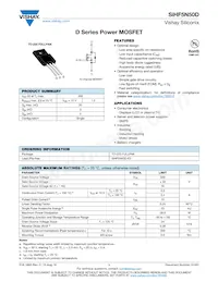 SIHF5N50D-E3 Datasheet Cover