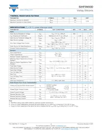 SIHF5N50D-E3 Datasheet Pagina 2