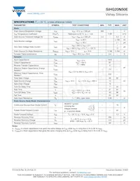 SIHG20N50E-GE3 Datasheet Page 2