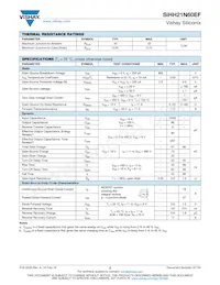 SIHH21N60EF-T1-GE3 Datasheet Page 2