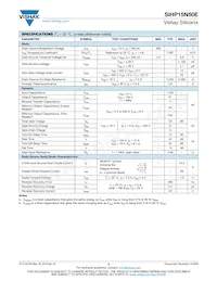 SIHP15N50E-GE3 Datasheet Page 2
