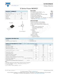 SIHW30N60E-GE3 Datasheet Cover