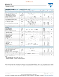 SIR401DP-T1-GE3 Datasheet Page 2