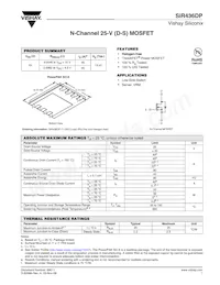 SIR436DP-T1-GE3 Datenblatt Cover