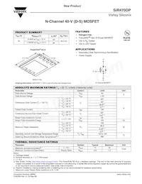 SIR470DP-T1-GE3 Datasheet Cover