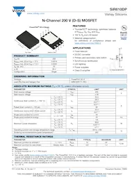 SIR610DP-T1-RE3 Datasheet Cover
