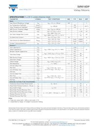 SIR616DP-T1-GE3 Datasheet Page 2