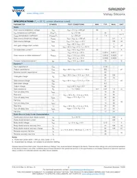 SIR626DP-T1-RE3 Datasheet Page 2
